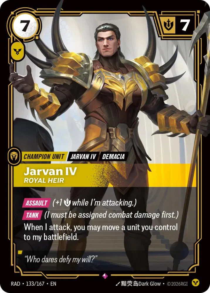Jarvan IV, Royal Heir 133/167 (Radiance)