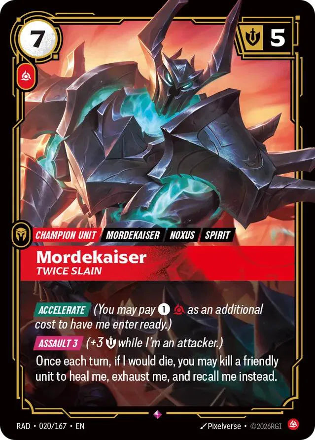 Mordekaiser, Twice Slain 020/167 (Radiance)