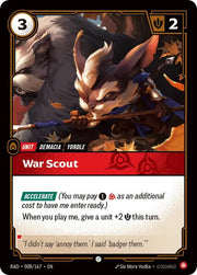 War Scout 008/167 · Foil (Radiance)