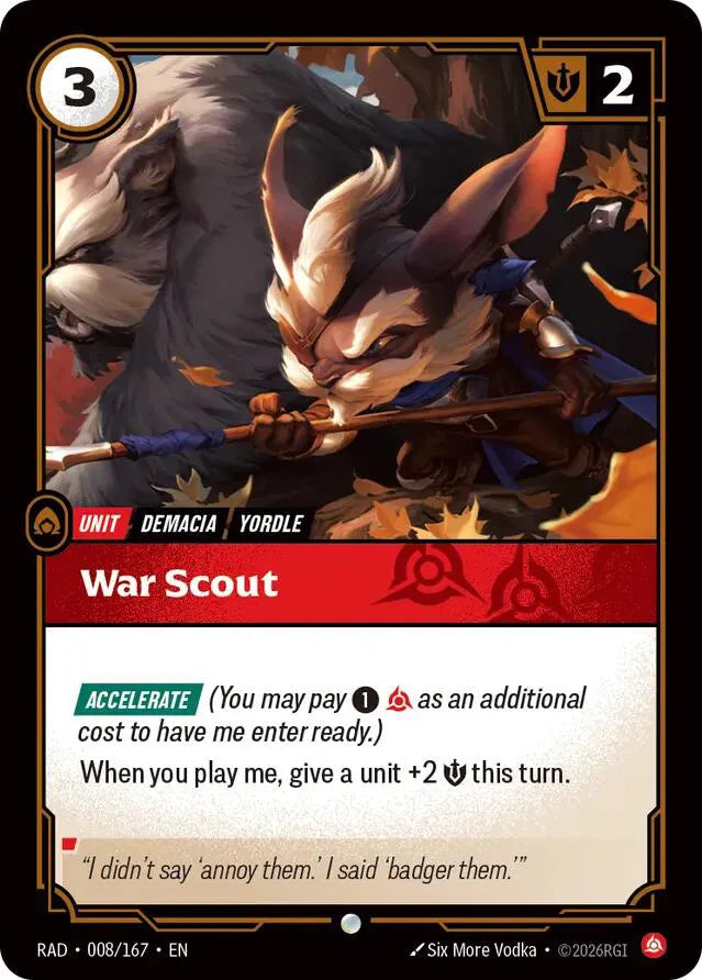 War Scout 008/167 · Normal (Radiance)