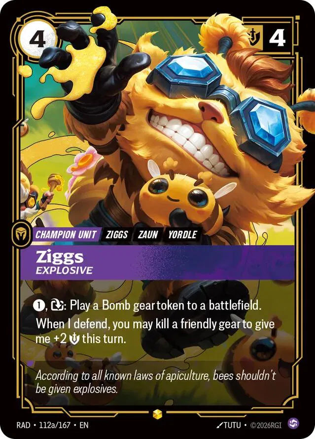 Ziggs, Explosive (Alternate Art) 112a/167 (Radiance)