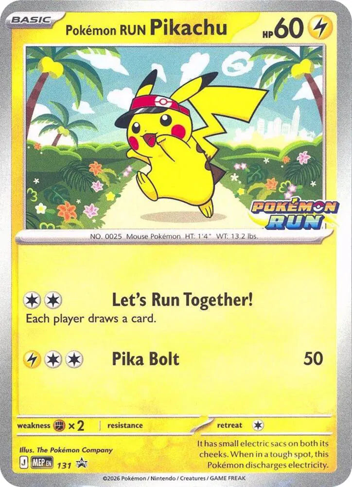 Pokemon Run Pikachu - 131 (Southeast Asia Exclusives)