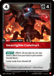 Incorrigible Construct 011/167 · Normal (Radiance)
