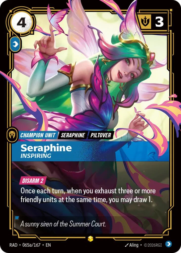 Seraphine, Inspiring (Alternate Art) 065a/167 (Radiance)