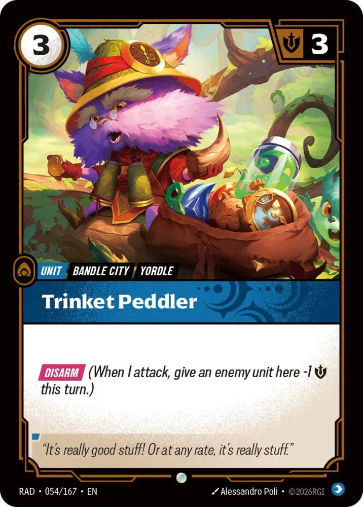 Trinket Peddler 054/167 · Normal (Radiance)