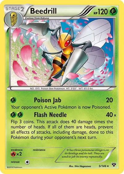 Beedrill 5 · Reverse Holofoil (XY Base Set) by shin