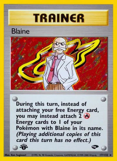 Blaine (17) · 1st Edition Holofoil (Gym Challenge) — PSA 9