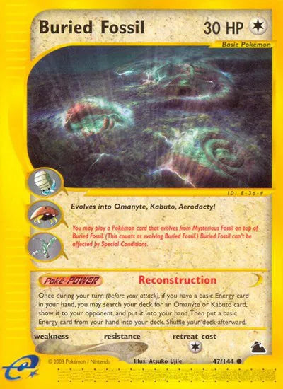 Buried Fossil 47 · Reverse Holofoil (Skyridge)