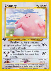 Chansey 31 · 1st Edition (Neo Destiny) Vintage