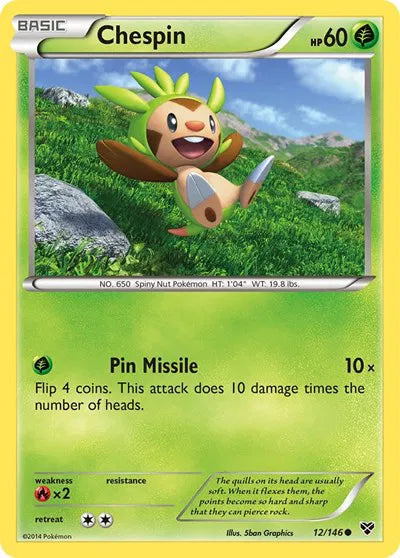 Chespin 12 · Normal (XY Base Set)