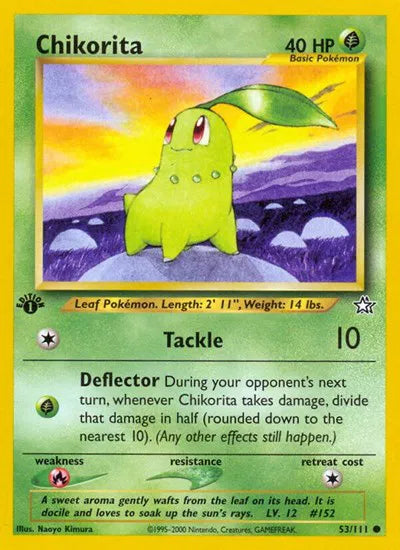Chikorita (53) · 1st Edition (Neo Genesis) — BGS 9.5