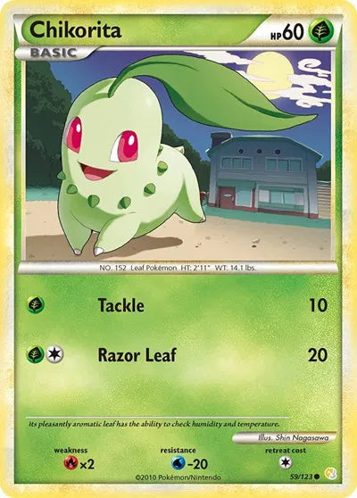 Chikorita 59 · Normal (HeartGold SoulSilver)