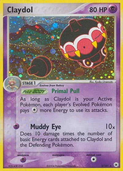 Claydol 2 · Holofoil (EX Hidden Legends) — PSA 8
