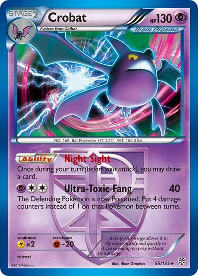Crobat (Team Plasma) 55 · Holofoil (Plasma Storm)