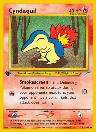 Cyndaquil 61 · 1st Edition (Neo Destiny) Vintage