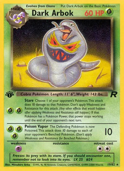 Dark Arbok (19) · 1st Edition (Team Rocket)