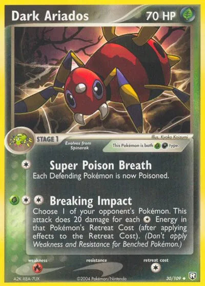 Dark Ariados 30 · Normal (EX Team Rocket Returns)