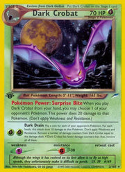 Dark Crobat 2 · Unlimited Holofoil (Neo Destiny)