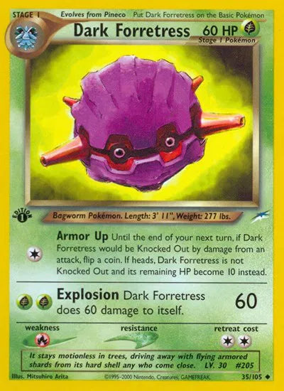 Dark Forretress 35 · Neo Destiny - 1st Edition Vintage