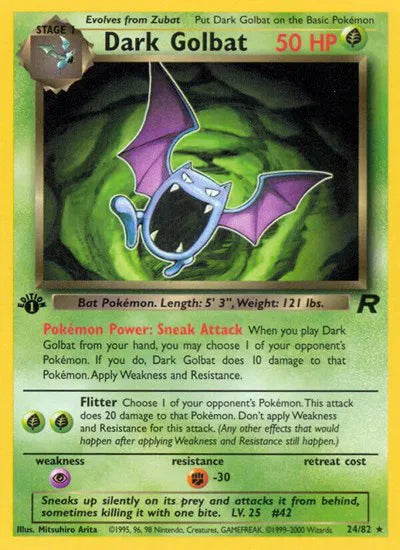 Dark Golbat (24) · 1st Edition (Team Rocket) Vintage