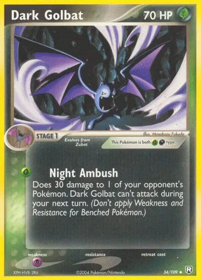 Dark Golbat 34 · Normal (EX Team Rocket Returns)