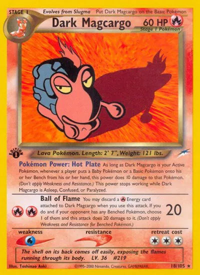 Dark Magcargo 18 · 1st Edition (Neo Destiny)