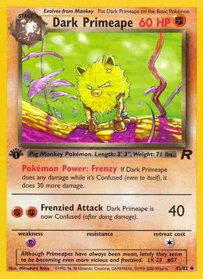 Dark Primeape 43 · 1st Edition (Team Rocket) Vintage