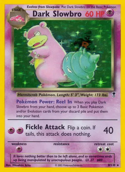 Dark Slowbro 8 · Reverse Holofoil (Legendary Collection) - Lightly Played