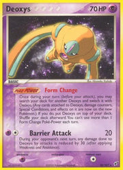 Deoxys (Defense Forme) 18 · Normal (EX Deoxys)