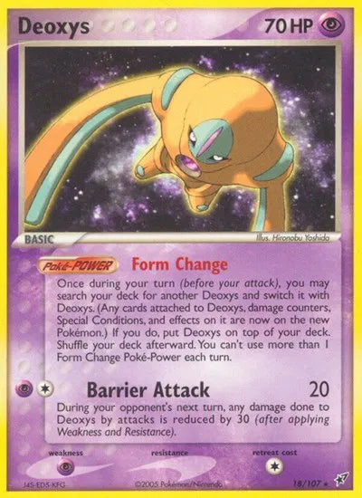 Deoxys (Defense Forme) 18 · Normal (EX Deoxys)