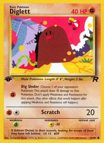 Diglett 52 · 1st Edition (Team Rocket)