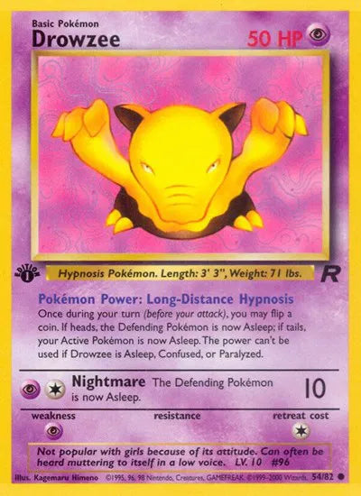 Drowzee 54 · 1st Edition (Team Rocket)