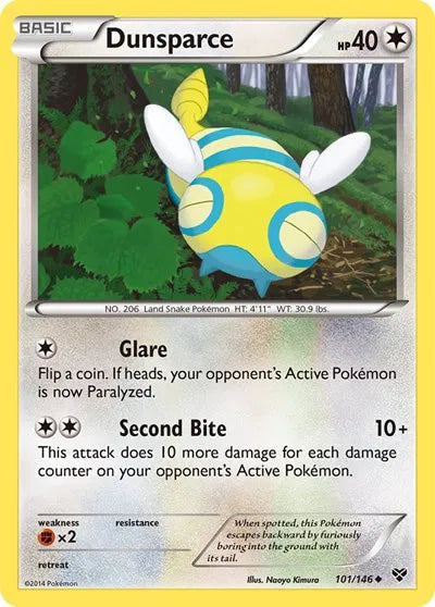 Dunsparce 101 · Reverse Holofoil (XY Base Set)