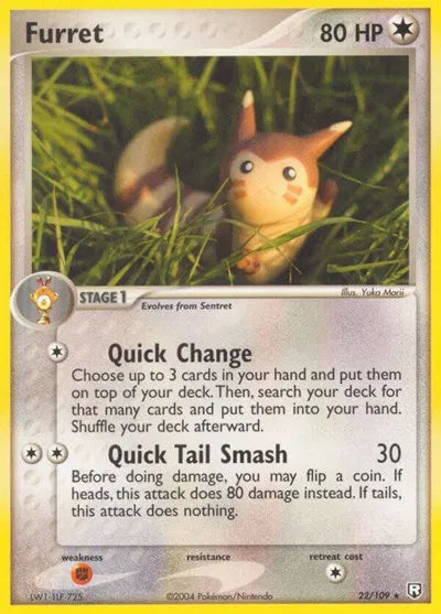 Furret 22 · Normal (EX Team Rocket Returns)