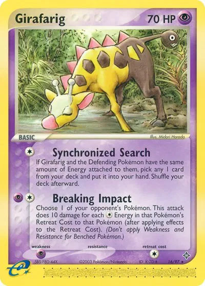 Girafarig 16 · Normal (EX Dragon)