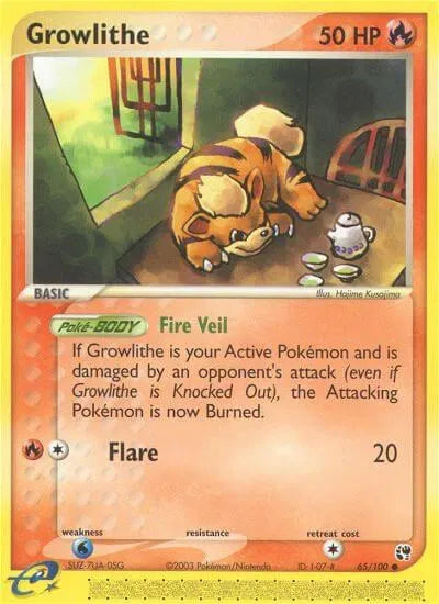 Growlithe 65 · Normal (EX Sandstorm) (3)