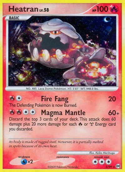 Heatran [Reverse Holo] #3 Pokemon Arceus