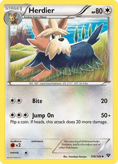 Herdier 109 · Normal (XY Base Set)