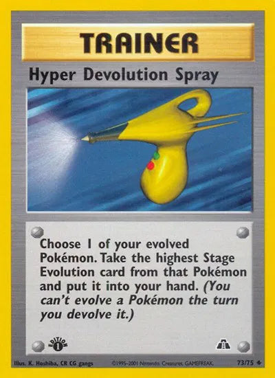 Hyper Devolution Spray 73 · 1st Edition (Neo Discovery)