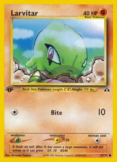Larvitar 57 · 1st Edition (Neo Discovery)