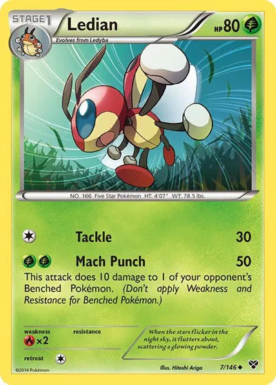 Ledian 7 · Normal (XY Base Set)