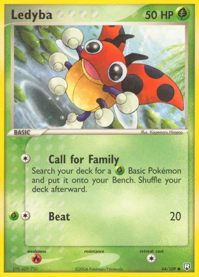 Ledyba 64 · Normal (EX Team Rocket Returns)