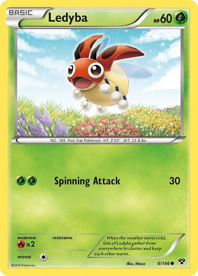 Ledyba 6 · Normal (XY Base Set)