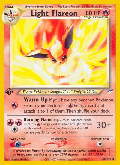Light Flareon 46 · 1st Edition (Neo Destiny)