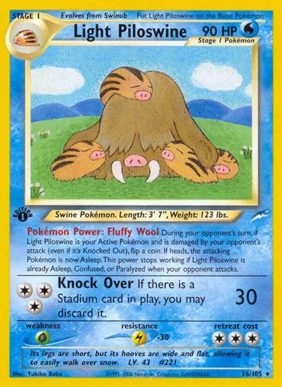 Light Piloswine 26 · 1st Edition (Neo Destiny)