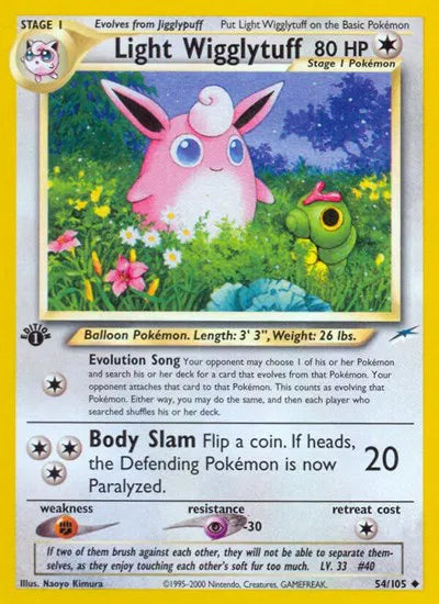 Light Wigglytuff 54 · 1st Edition (Neo Destiny)