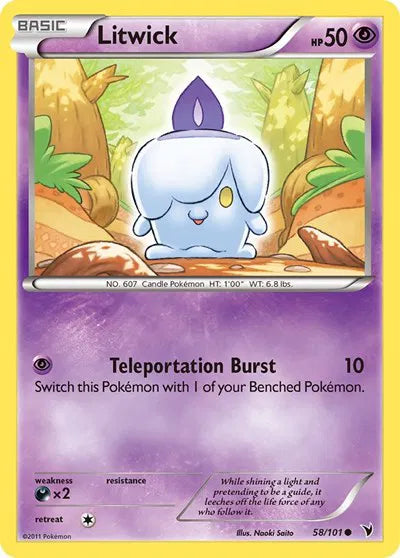 Litwick (58) · Reverse Holofoil (Noble Victories)
