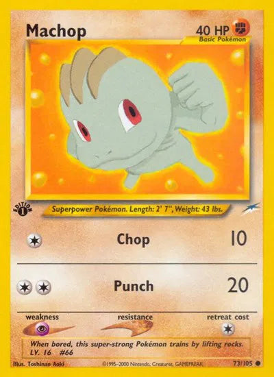 Machop 73 · Neo Destiny - 1st Edition Vintage