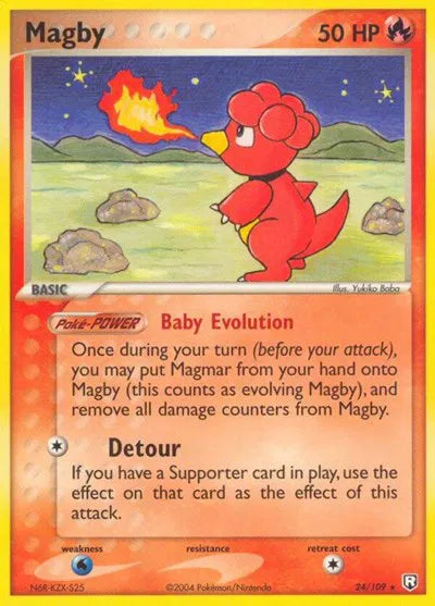 Magby 24 · Normal (EX Team Rocket Returns)