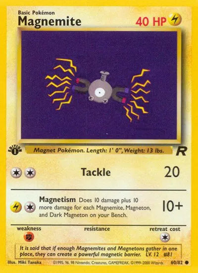 Magnemite 60 · 1st Edition (Team Rocket)